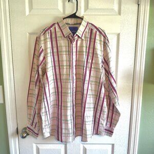 Tommy Bahama Button Down Long Sleeve Cotton Men's Shirt Sizes Large